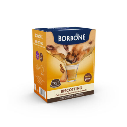16 капсули Borbone за разтворим напитка с аромат на бисквитка