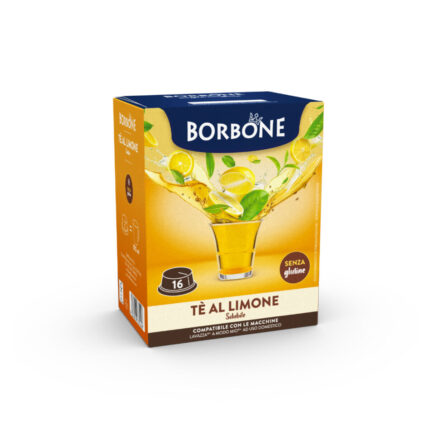 16 капсули Borbone за разтворима напитка с вкус на лимонов чай.