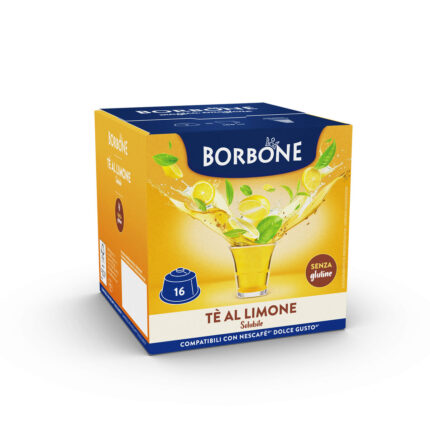 16 капсули Borbone за разтворим напитка с вкус на лимонов чай.