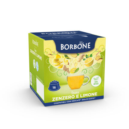 16 капсули Borbone за билков чай с джинджифил и лимон